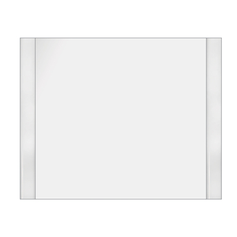 Зеркало Dreja UNI, 105 см, без подсветки, белый, 99.9007 - фото, отзывы, цена